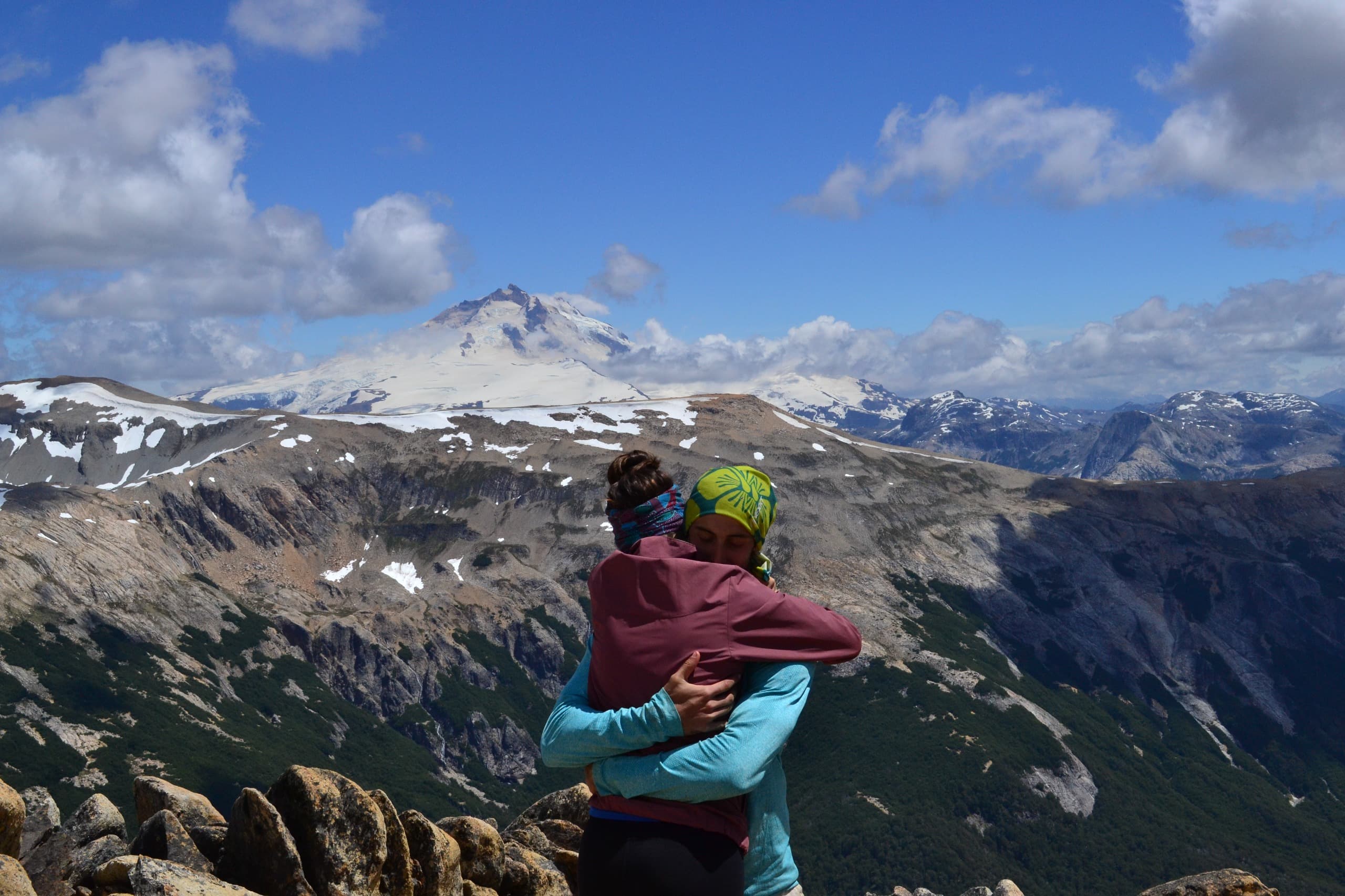 Ana and Juan heading to Tronador Mountain